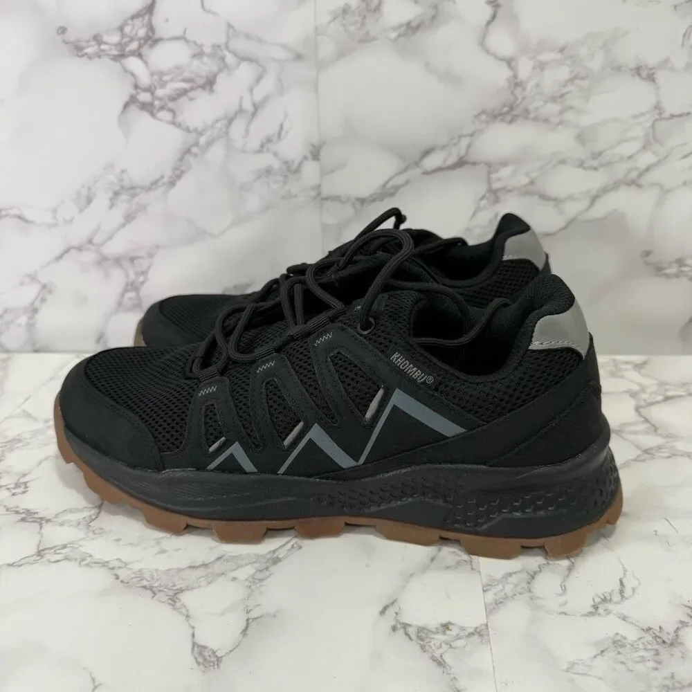 Khombu Men’s Hiking Boots sz 9  Black Cushioned NEW #  box 848